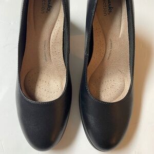 Clarks BAYLA SKIP Black Leather CUIR NOIR/ size 7 M